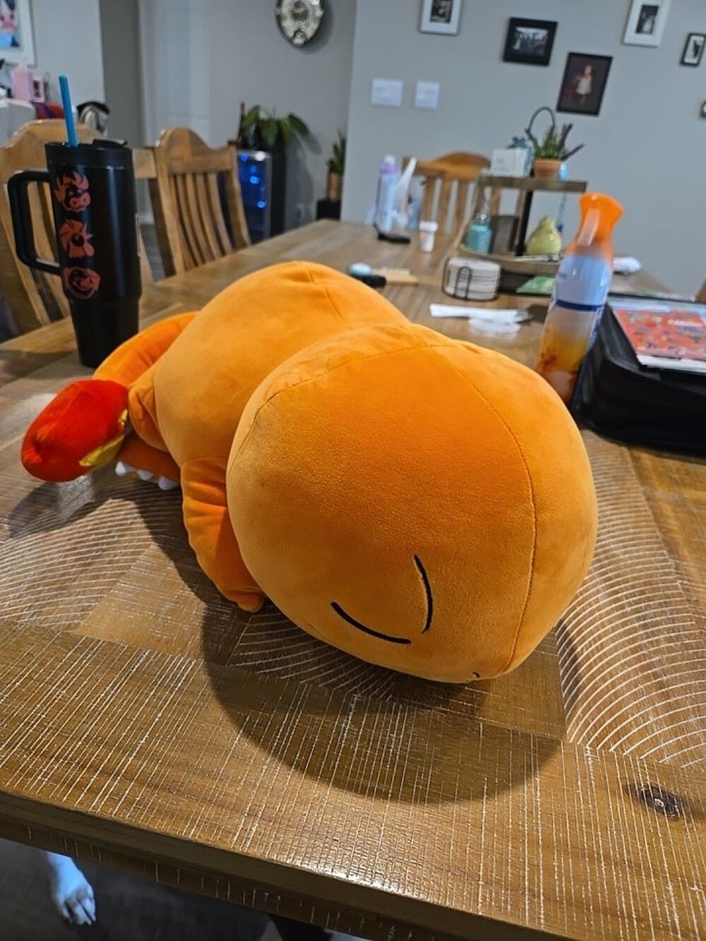Pokemon CHARMANDER Sleeping 18'' Large Plush Stuffed Animal Nintendo 2020 EUC